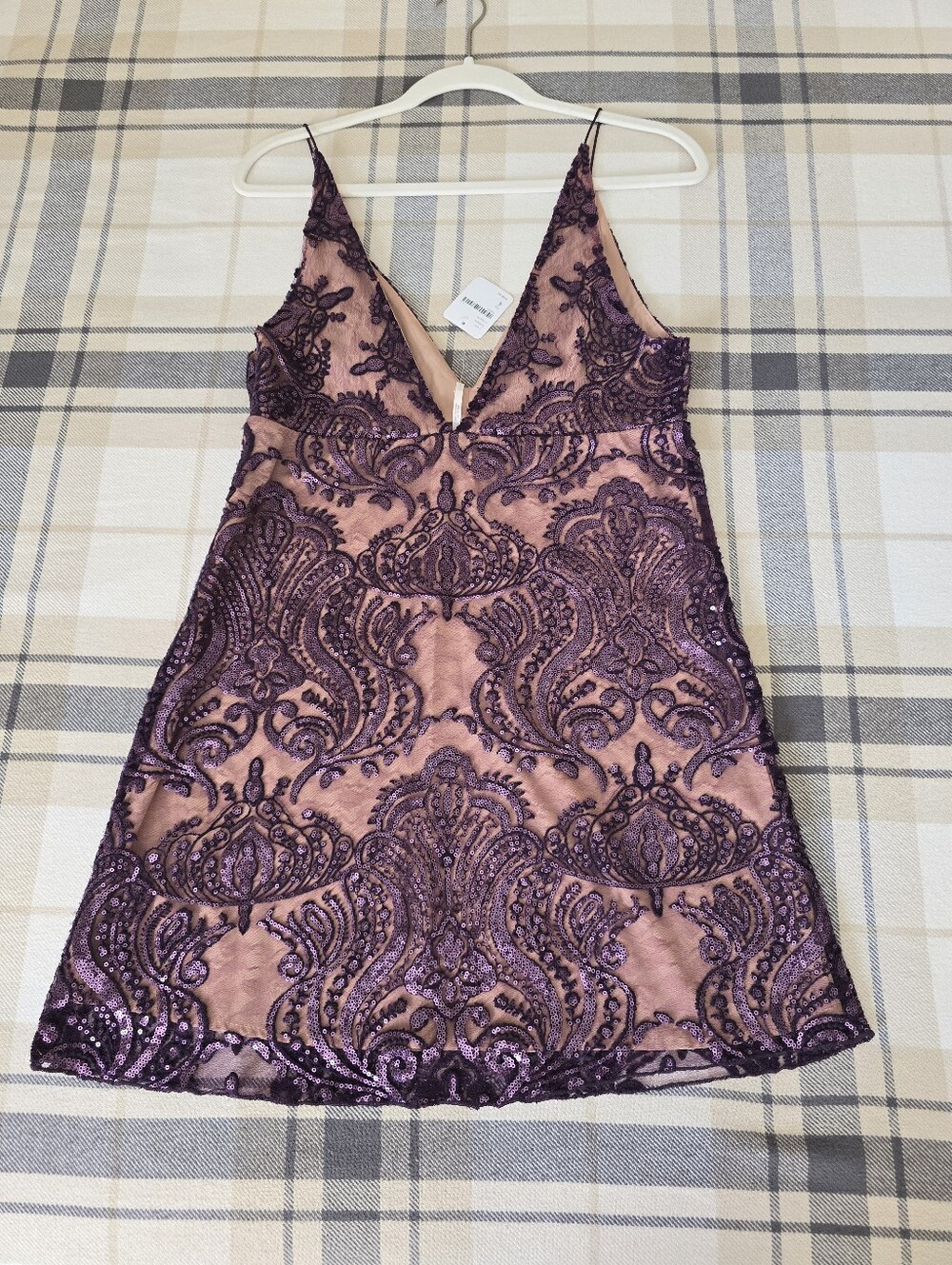 Free People NWT Purple Sequin Dress